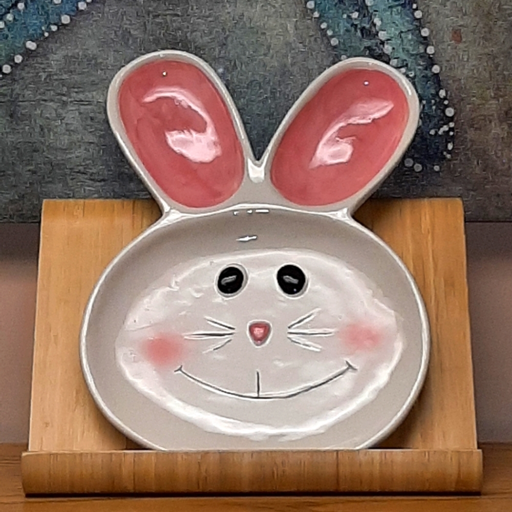 Adorable Bunny Dish Plate